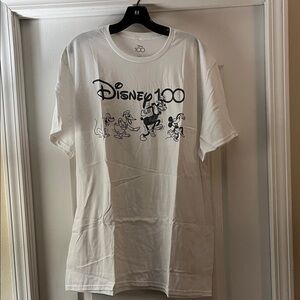 Disney 100 White T-Shirt with Classic Characters